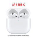 AP 4 ANC Wireless Bluetooth Headphones APods 4 Active Noise Cancelling Headset Transparency Hifi Sound GPS Handfree Earphone For IOS 18 - white