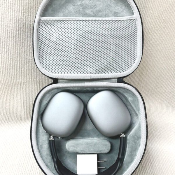 Travel Case for Apple AirPods Max Double Zipper Design Waterproof and moisture-proof Shockproof EVA Anti-Scratch Velvet Interior