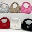 Miu Miu Style Pleated Cloud Bag - Girly Handbag  Crossbody Bag