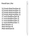 iPad Pro stylus (first, second, and third generation) capacitive stylus, Apple Pencil tablet stylus. - AP Pencil gen 2