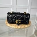 COACH Tabby 20 Quilted  Chain Bag | Luxury Mini Shoulder & Crossbody Bag - Black