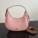 Coach Diamond Quilted Leather Hobo Shoulder & Crossbody Bag - pink