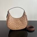 Coach Diamond Quilted Leather Hobo Shoulder & Crossbody Bag - Brown
