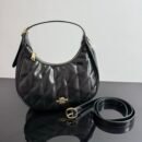 Coach Diamond Quilted Leather Hobo Shoulder & Crossbody Bag - Black