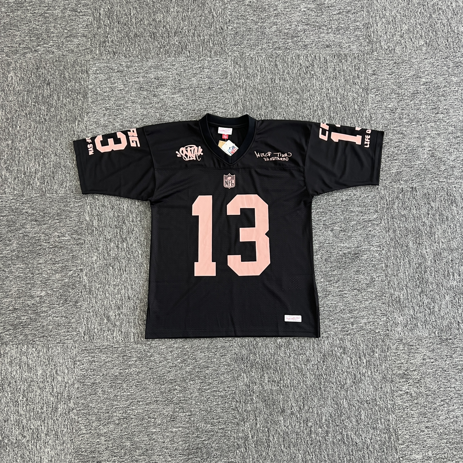 Black Pink Streetwear Jersey Syna World "13" Hip Hop T-Shirt