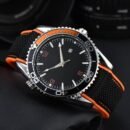 Light Luxury Casual Men Watch Oujia Seamaster Series, Classic 3 Hands Calendar Quartz Wristwatch - Orange