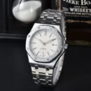 Men's Fashion Automatic Mechanical Watch, Business Rhombus Dial Stainless Steel Wristwatch