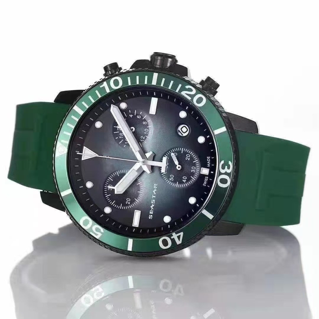 TianS Light Luxury Men Quartz Watch, 6-Hand Timing & Annual Calendar Function, Daily Wear Business Casual Wristwatch - Image 3