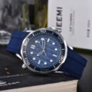 Oujia Fashion Men's Quartz Watch, Alloy Case Business Versatile Wristwatch - Blue