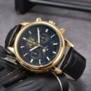 Parda Classic Men's Multi-Functional Sports Watch, All-Weather Full-Function Quartz Wristwatch for Business & Daily Casual - black gold