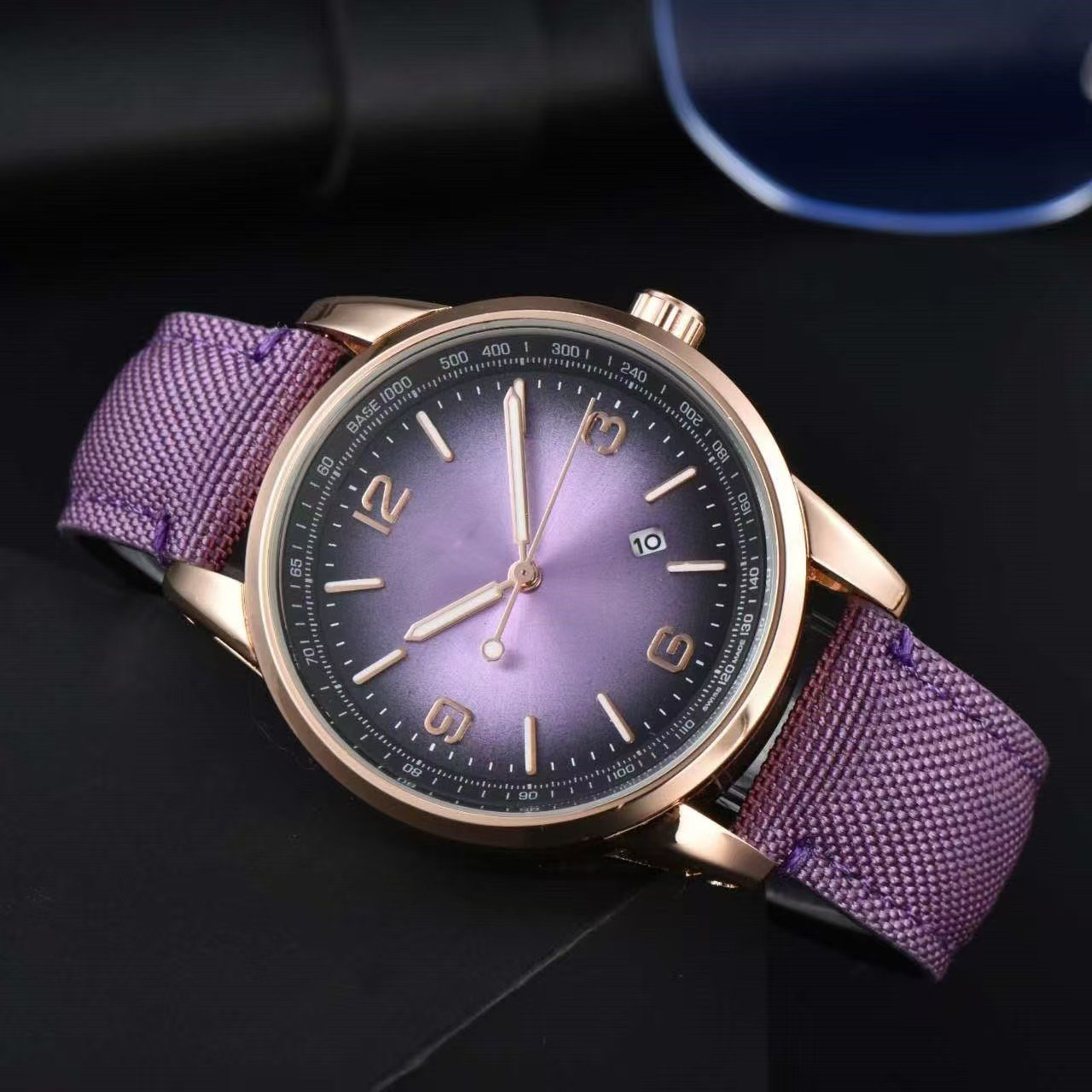 New A Brand Men Quartz Watch, High-Quality 3-Hands Luminous Calendar Watch with Fabric Strap - Image 4