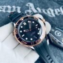 Ocean Style Men Automatic Mechanical Watch, Luminous Markers Waterproof Fashion Diving Wristwatch - Black