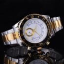 Rol Series Trendy Men Watch, Business Casual Wristwatch Support Drop Shipping - silver gold
