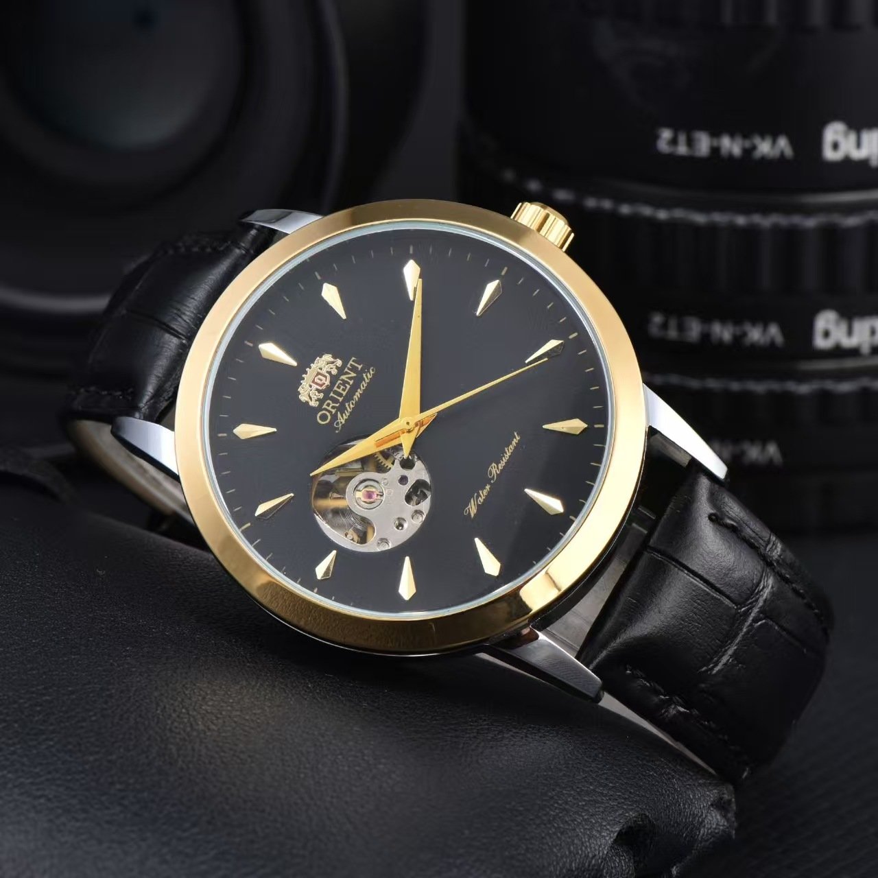 Mechanical Lion Men Mechanical Watch, Hollow Large Dial Steel Band Wristwatch, Wear-resistant Waterproof Watch for Business & Sports - Image 4