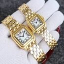 Fashion Leopard Series Ladies Quartz Watch, Stainless Steel Band Waterproof Business Casual Women Wristwatch - Gold