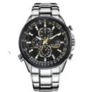 Business Men 3-Eye 6 Hands Multifunctional Chronograph Watch, Vintage Leather Strap Waterproof Wristwatch