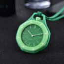 Style A Fashion Trendy Quartz Pocket Watch, Vintage Flip Cover Pocket Watch, Men Pocket Clock Gift Accessory - Green