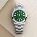 Minimal 3 Hands 36mm Couple Business Quartz Watch, Pair Waterproof Wristwatch for Men and Women - Green