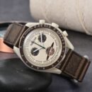 OG Style Unisex 6 Hands Chronograph Quartz Watch, Rubber Case Super Luminous Casual Sports Wristwatch - Brown