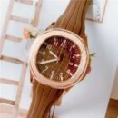 Fashion Luxury Silicone Strap Wristwatch, FL Style Multifunctional Waterproof Casual Sports Quartz Watch for Men - Brown