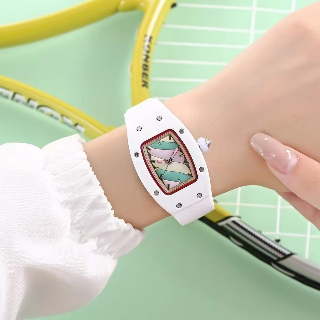 Luxury Light Fashion Women Watch, Tonneau Shape Minimalist Quartz Wristwatch - Image 6