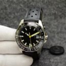 F1 Diving Series Business Sports Men Automatic Mechanical Wrist Watch - Black