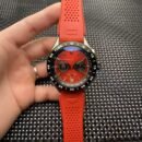 Fashion Casual Sports Men Chronograph Watch, Multi-Function 6-Hands Dial Stainless Steel Band Wrist Watch