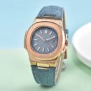 Light Luxury Korean Style Women Quartz Watch, Fashion Casual Versatile Ladies Wristwatch - Blue