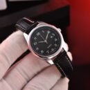 Fashion Ladies Watch 30mm 3 Hands Design Minimalist Versatile Quartz Watch - Black