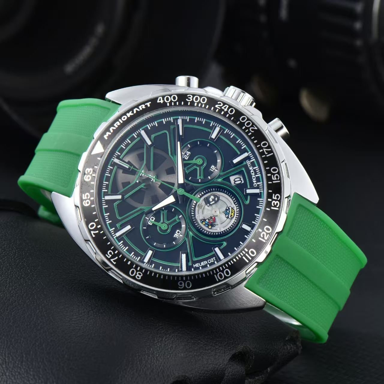 Sports Business Men Multifunctional Chronograph Watch, YP Style Waterproof Steel Band Wristwatch - Image 6