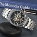 Fashion Men Quartz Watch with Calendar Display, Daily Waterproof Business Casual Versatile Wristwatch - Silver