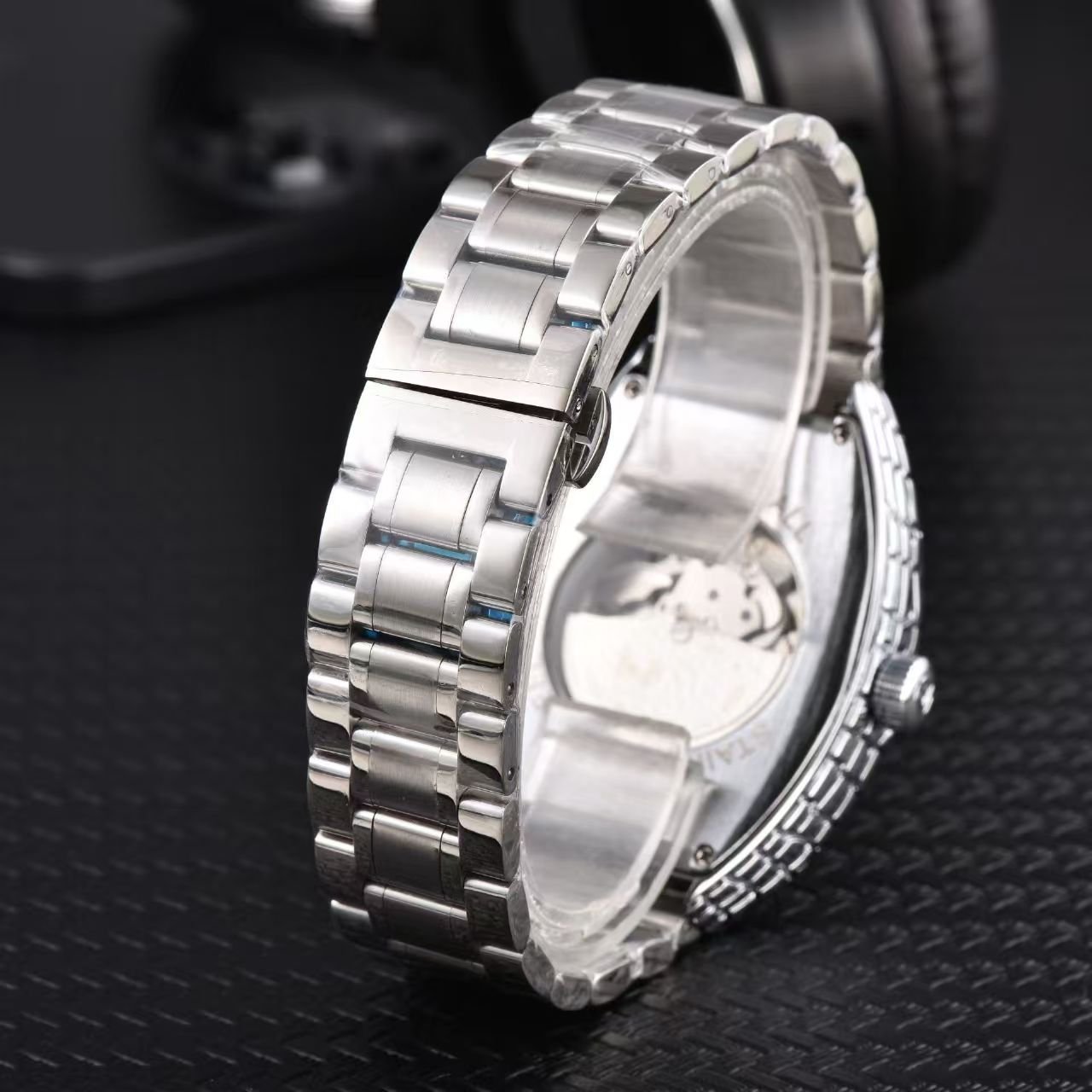 Falan Exquisite Barrel Designed Men Business Timepiece, Soft Genuine Leather Strap Automatic Mechanical Watch - Image 4