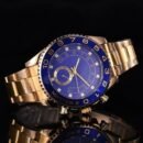 Rol Series Trendy Men Watch, Business Casual Wristwatch Support Drop Shipping - blue gold