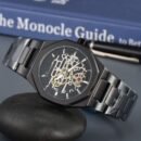 Fashion Men Quartz Watch with Calendar Display, Daily Waterproof Business Casual Versatile Wristwatch - Black