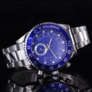 Rol Series Trendy Men Watch, Business Casual Wristwatch Support Drop Shipping - blue silver