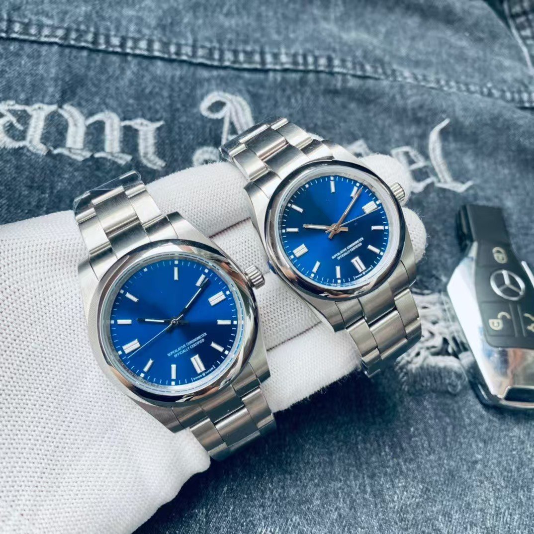 Light Luxury Classic Couple Automatic Mechanical Watch, Candy Dial Stainless Steel Bracelet Fashion Couple Wrist Watch - Image 3