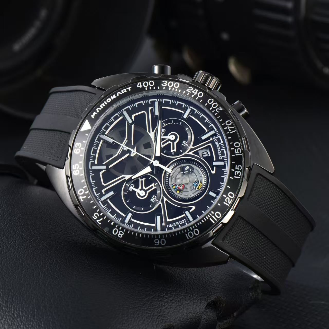 Sports Business Men Multifunctional Chronograph Watch, YP Style Waterproof Steel Band Wristwatch - Image 3