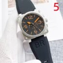 Trendy Men's 6-Hands Automatic Mechanical Watch, Business Casual Multifunctional Waterproof Chronograph Watch - Orange