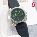 Trendy Men's 6-Hands Automatic Mechanical Watch, Business Casual Multifunctional Waterproof Chronograph Watch - Green